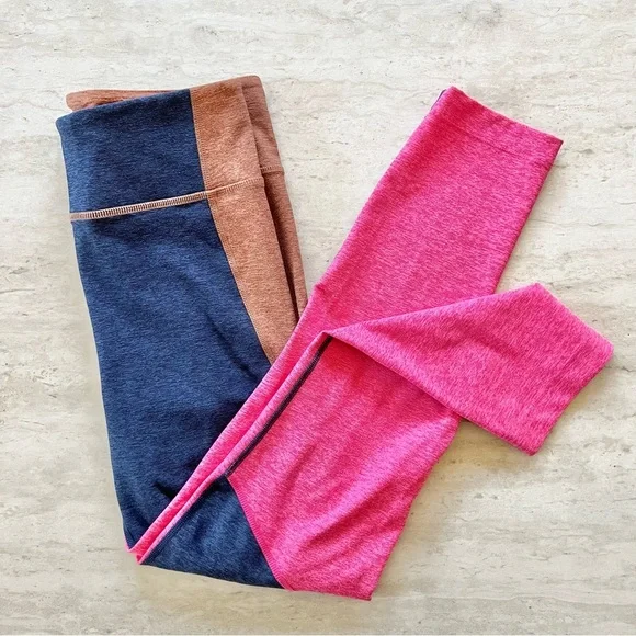 Outdoor Voices Warm Up Tri Tone Pant 3/4 Leggings‎ Women’s S Small RARE Colorway - Picture 2 of 7